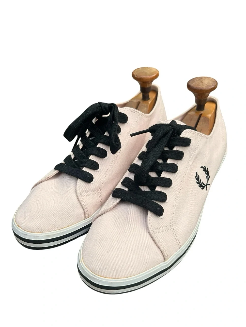 Fred Perry Kingston Twill Canvas Sneakers Light Pink Mens Size 9